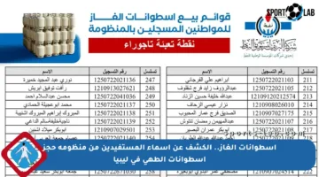 أسطوانات الغاز.. الكشف عن أسماء المستفيدين من منظومة حجز اسطوانات الطهي في ليبيا